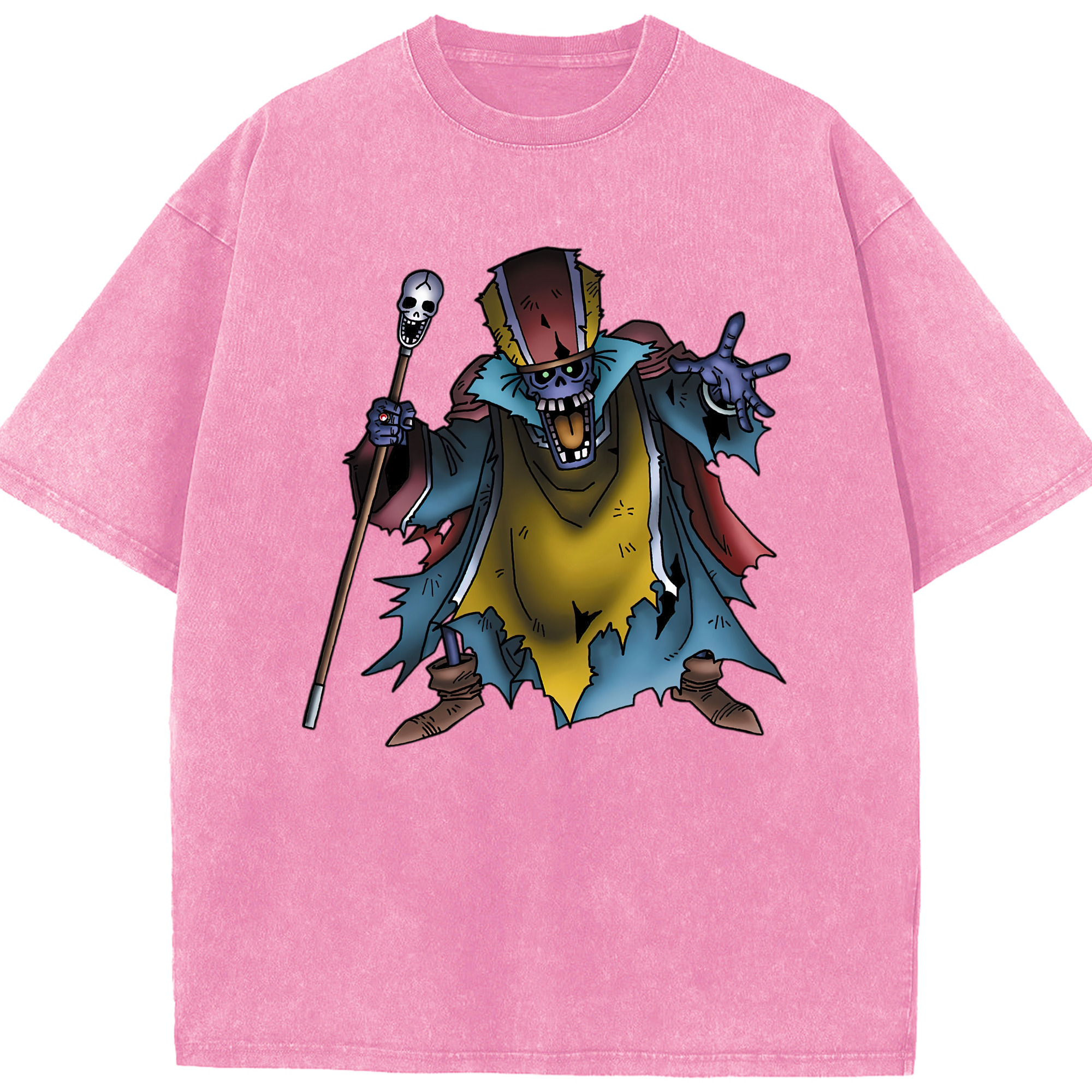 （画像用） ドラゴンクエスト Doragon Kuesuto Dragon Quest 綿100% ヴィンテージ風 半袖Tシャツ（フロントプリント）